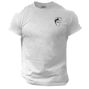 Wolf T Shirt Gym Small Clothing Bodybuilding Training Workout Exercise Weight Lifting Kick Boxing MMA Beast Motivational Gymwear Men Tee Top