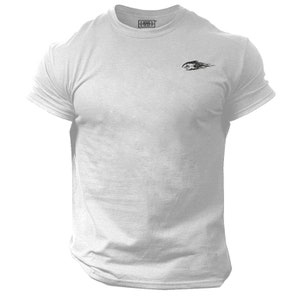 Shark T Shirt Pocket Gym Clothing Bodybuilding Training Workout Exercise Kick Boxing Martial Arts MMA Spartan Warrior Gymwear Men Tee Top