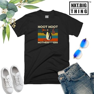 Noot Noot Madafakas T Shirt Funny Rude Duck Killer Duck Animal Lover Parody Funny Joke Halloween Christmas Xmas Gift Men Tee Top