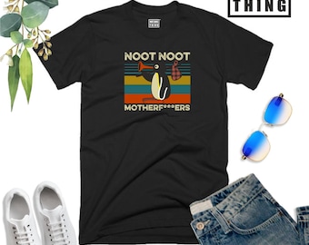 Noot Noot Madafakas T Shirt Funny Rude Duck Killer Duck Animal Lover Parody Funny Joke Halloween Christmas Xmas Gift Men Tee Top