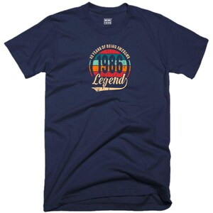 40th Birthday T Shirt 40 Years Of Being Awesome Legend Born in 1986 Funny Joke Halloween Christmas Xmas Birthday Fans Gift Men Tee Top Navy