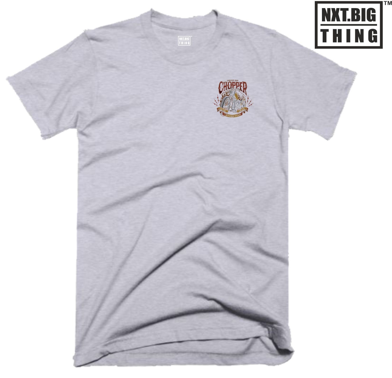 Chopper T Shirt Small Bike Clothing Bikewear Biker Gear Motorbike Moto Club Motorcycle MC Cafe Racer Racing Pistons Fans Gift Men Tee Top