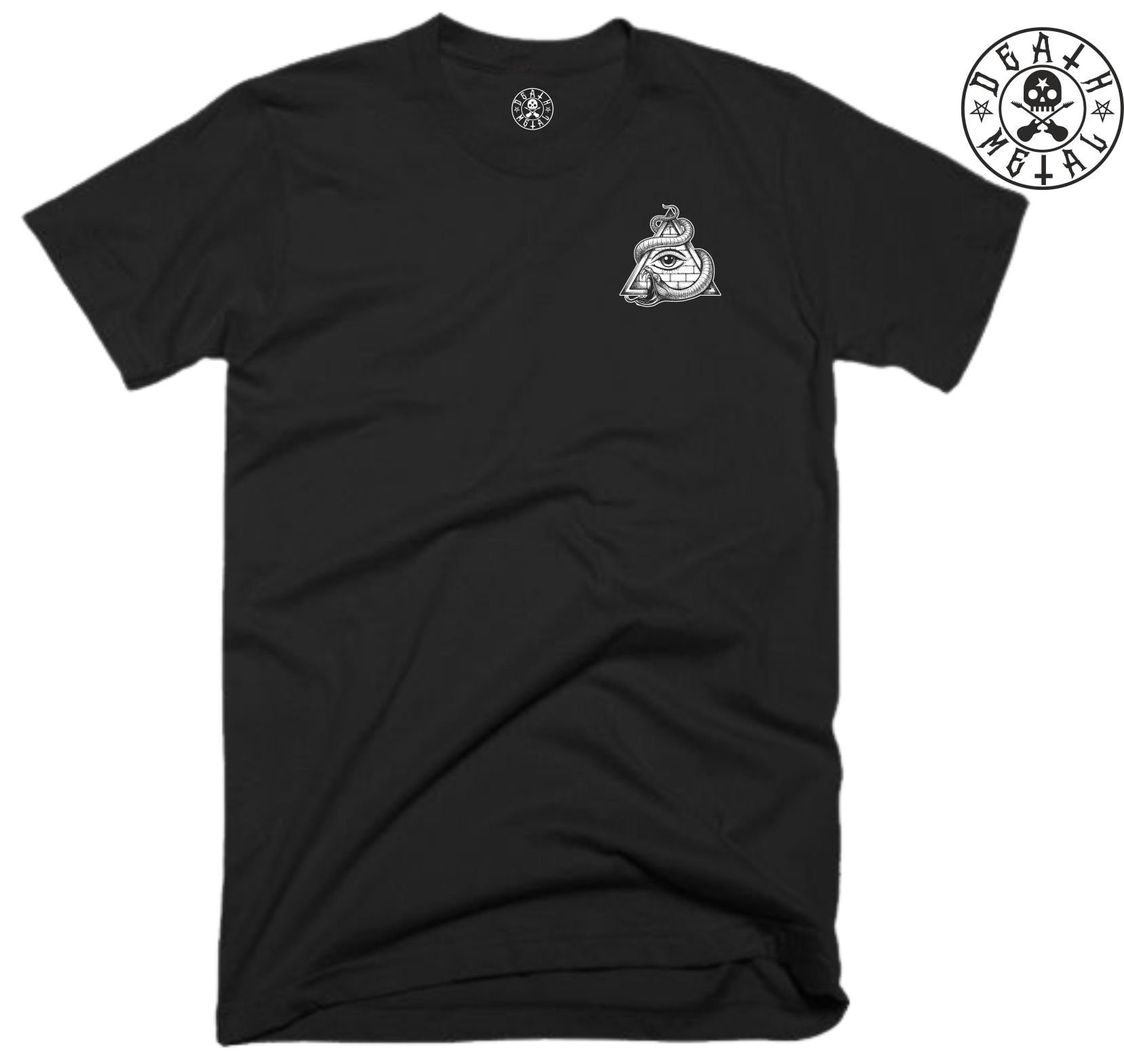 T-shirt Fruit Of The Loom Noir Oeil D'Rê / Illuminati - Taille XXL