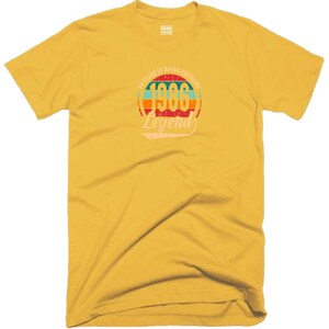 40th Birthday T Shirt 40 Years Of Being Awesome Legend Born in 1986 Funny Joke Halloween Christmas Xmas Birthday Fans Gift Men Tee Top Yellow