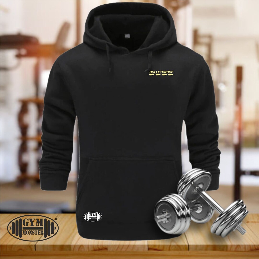 Bulletproof Hoodie Pocket Gym Clothing Bodybuilding Training Workout Exercise Fitness Kick Boxing Martial MMA Karate Gym Monster Men Top Etsy Norway