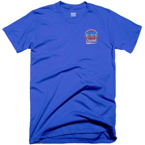 50-årsdag T-shirt med ficka 50 år av att vara fantastisk Tillverkad 1976 Född 1976 Vintage Klassisk Rolig Jul Födelsedag Fans Gåva Herr T-shirt Blue