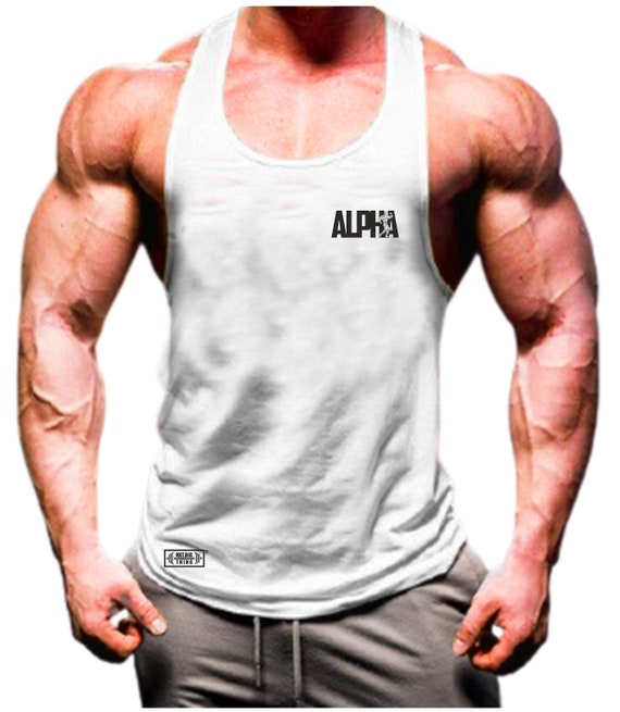 Muskeln Hanteln Weste Fitness-Studio Kleidung Bodybildung Training Workout Übung Heben Boxen MMA Beast Gerade Pose Gym Monster Männer Tank Top