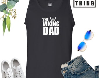 The Viking Dad Vest Daddy Papa Father Old Man Beard Protector Best Friend Father's Day Funny Joke Birthday Fans Gift Men Tank Top