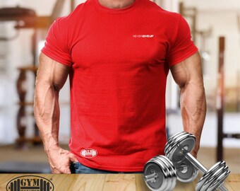 Maglietta Never Give Up Only Pull Up T-shirt Per Allenamento - Foto 12