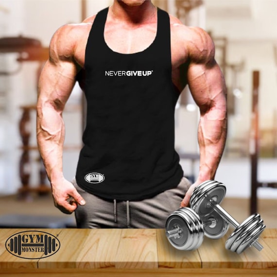 Never Give up Vest Gym Clothing Bodybuilding Weight Training Workout Exercise Fitness Boxing Martial Arts MMA Men Tank Top Etsy UK