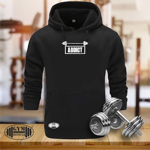 Addict Hoodie Gym Clothing Bodybuilding Training Workout Exercise Fitness Kick Boxing Martial Arts MMA Men Sweatshirt Top