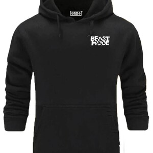 Beast Mode Hoodie Pocket Gym Clothing Bodybuilding Training Workout Exercise Fitness Boxing Martial MMA Monster Gymwear Men Sweatshirt Top