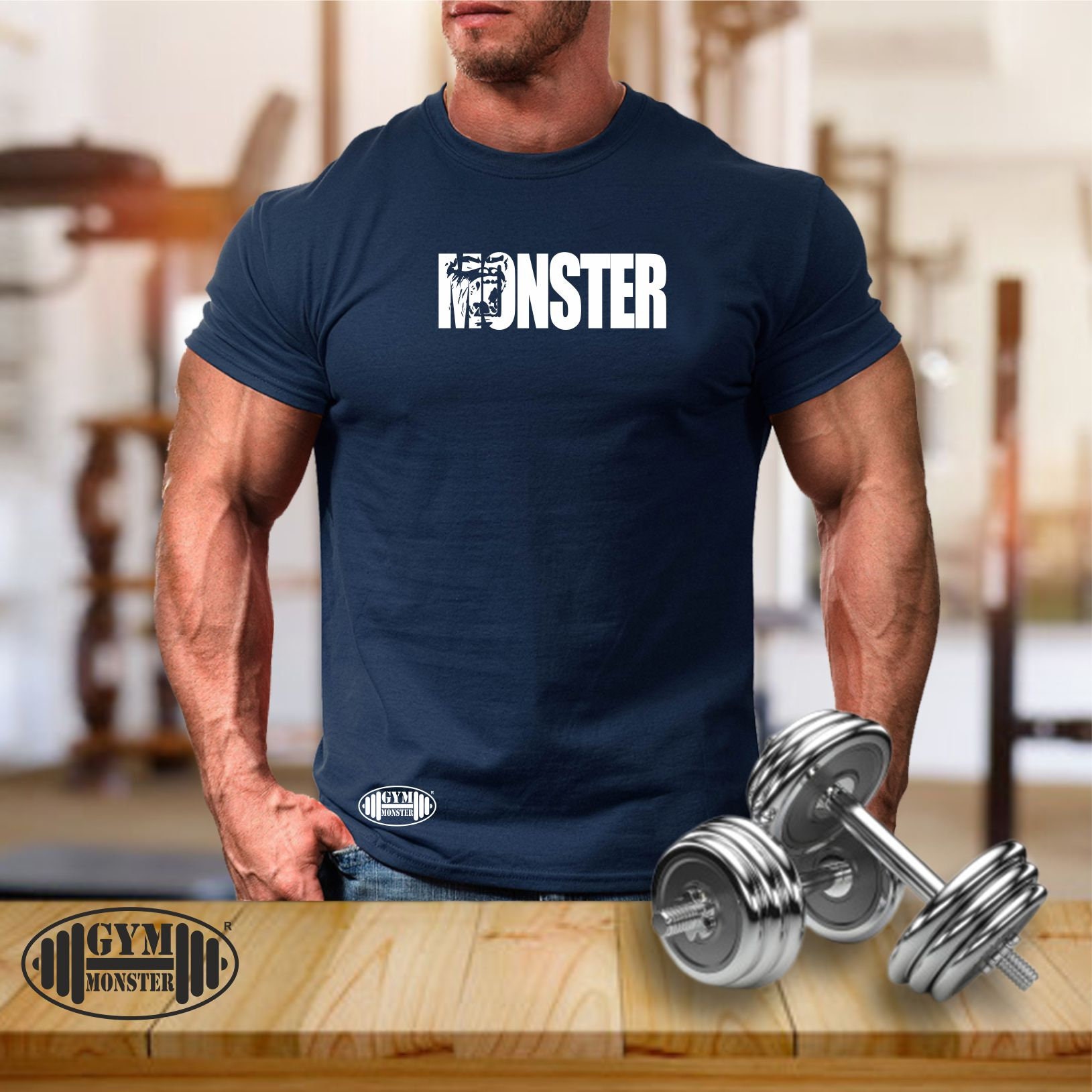 Monster T Gym Clothing Bodybuilding Training Workout - Etsy