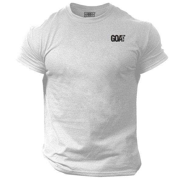 G.O.A.T T Shirt Pocket Gym Clothing Bodybuilding Weight Training Workout Exercise Boxing MMA Beast GOAT Muscles Karate Gymwear Men Tee Top