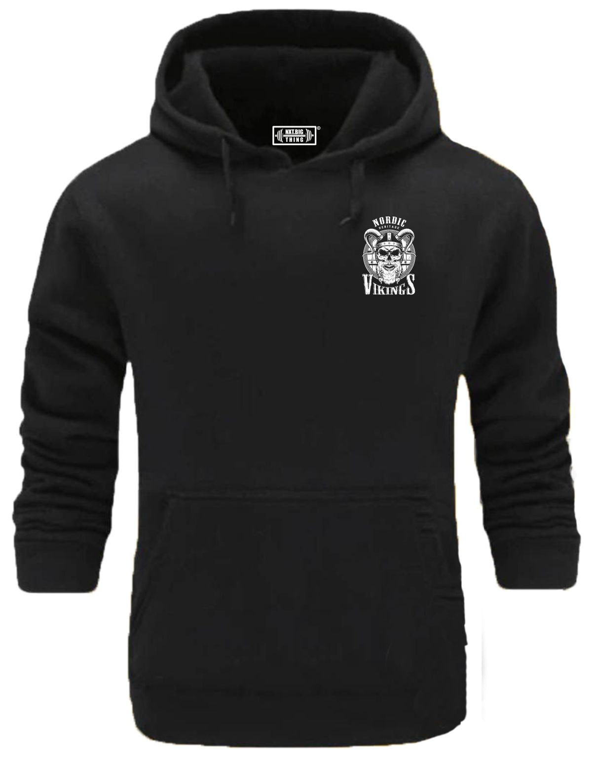 Beard and Skull Hoodie Pocket Gym Clothing Bodybuilding Training Workout Exercise Boxing Odin Vikings Victory or Valhalla Men Sweatshirt Top