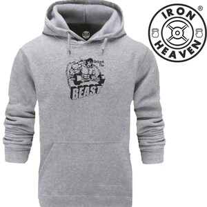 Unleash The Beast Hoodie Gym Clothing Bodybuilding Training Workout Exercise Fitness Boxing MMA Iron Heaven Gymwear Men Sweatshirt Top