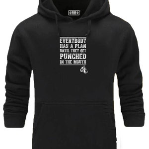 Ali Hoodie Gym Clothing Bodybuilding Training Workout Exercise Boxing Everybody Has A Plan They Get Punched in The Mouth Men Sweatshirt Top