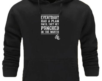 Ali Hoodie Gym Clothing Bodybuilding Training Workout Exercise Boxing Everybody Has A Plan They Get Punched in The Mouth Men Sweatshirt Top