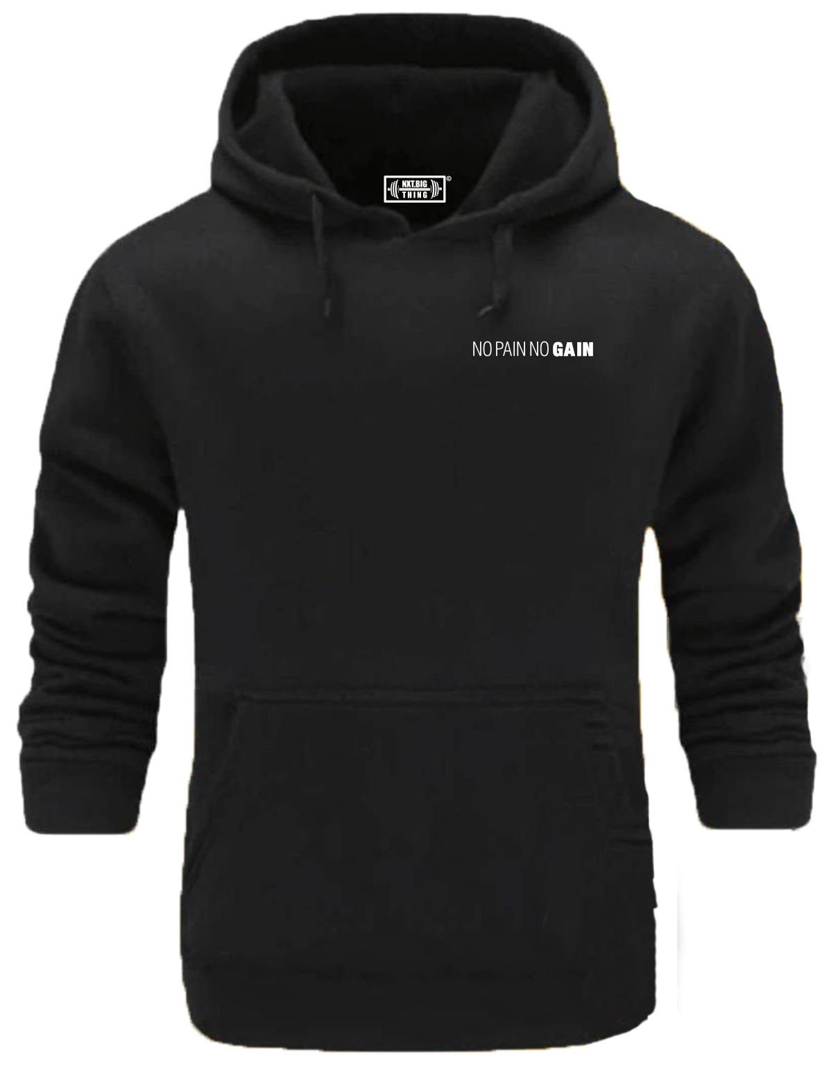 No Pain No Gain Hoodie Pocket Gym Clothing Bodybuilding Training 