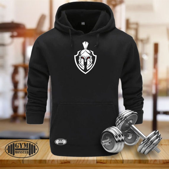 Spartan Hoodie Gym Clothing Bodybuilding Training Workout Exercise Fitness Boxing Weight Lifting MMA Lambda Warrior Gym Monster Men Top Etsy