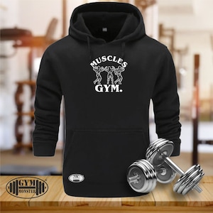 Muscles Gym Hoodie Gym Clothing Bodybuilding Training Workout Exercise Fitness Kick Boxing Weight Lifting MMA Gym Monster Men Sweatshirt Top