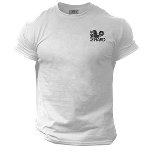 Train Hard T Shirt Pocket Gym Clothing Bodybuilding Training Workout Exercise Kick Boxing Mixed Martial Arts MMA Warrior Gymwear Men Tee Top