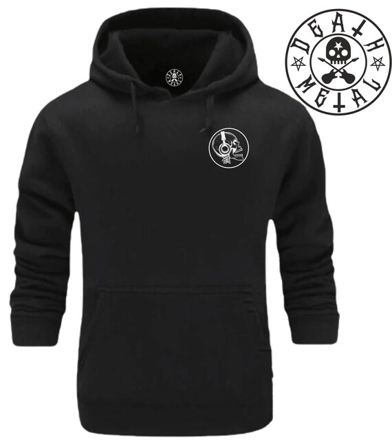 Cráneo Auriculares Sudadera con capucha Música de bolsillo Ropa Rock Pop  Hip Hop Jazz Rock n Roll Heavy Metal Death Metal Broma Punk Navidad Regalo