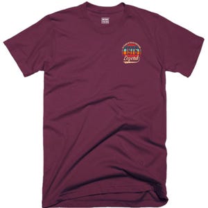 50-årsdag T-shirt med ficka 50 år av att vara fantastisk Tillverkad 1976 Född 1976 Vintage Klassisk Rolig Jul Födelsedag Fans Gåva Herr T-shirt Maroon
