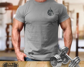 スパルタン ウォリアー Tシャツ ポケット ジムウェア ボディビルディング トレーニング ワークアウト エクササイズ フィットネス ボクシング 格闘技 MMA ジム モンスター メンズ Tシャツ トップ
