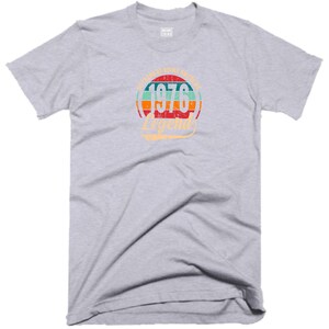 50th Birthday T Shirt 50 Years Of Being Awesome Legend Born in 1976 Funny Joke Vintage Christmas Xmas Birthday Fans Gift Men Tee Top Gray