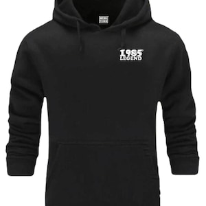 1985 Legend Hoodie Pocket Birthday Odzież 40th Birthday 40 Years Legend Urodzony w 1985 Zabawny Vintage Retro Klasyczny Prezent na Boże Narodzenie Bluza Top