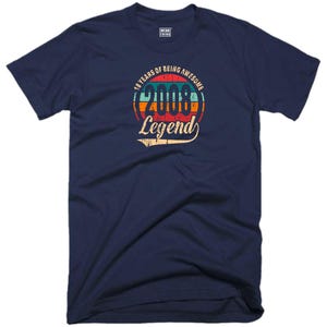 18TH Birthday T Shirt 18 Years Of Being Awesome Legend Born in 2008 Funny Joke Halloween Christmas Xmas Birthday Fans Gift Men Tee Top Navy