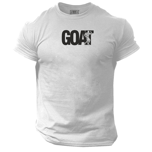 G.O.A.T T Shirt Gym Clothing Bodybuilding Weight Training Workout Exercise Kick Boxing MMA Beast GOAT Muscles Karate Gymwear Men Tee Top