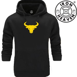 Bull Hoodie Gymkleding Bodybuilding Training Workout Oefening Fitness Boksen Karate MMA Athletic Iron Heaven Gymwear Heren Sweatshirt Top