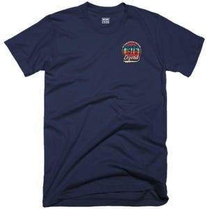 50-årsdag T-shirt med ficka 50 år av att vara fantastisk Tillverkad 1976 Född 1976 Vintage Klassisk Rolig Jul Födelsedag Fans Gåva Herr T-shirt Navy