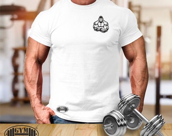 Gorilla Muscles T Shirt Pocket Gym Kleidung Bodybuilding Gewicht Training Training Übung Kick Boxen MMA Military Gym Monster Herren T-Shirt