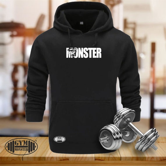 Monster Hoodie Gym Clothing Bodybuilding Training Workout - Etsy