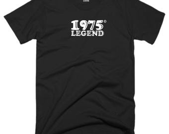 1975 Legend T Shirt Birthday Clothing 50th Birthday 50 Years Of Being Legend Born in 1975 Funny Vintage Retro Classic Xmas Gift Men Tee Top