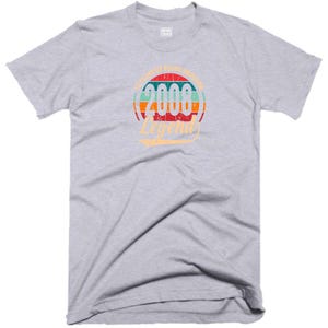 18TH Birthday T Shirt 18 Years Of Being Awesome Legend Born in 2008 Funny Joke Halloween Christmas Xmas Birthday Fans Gift Men Tee Top Gray