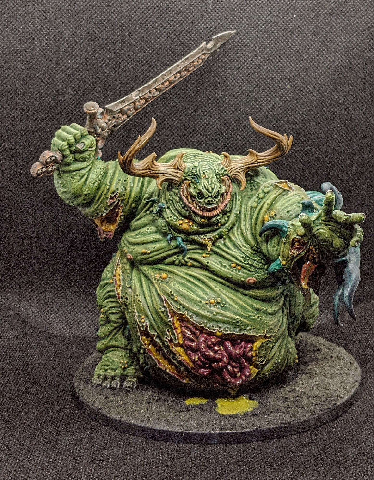 Hand-Painted Great Unclean One Warhammer, Age of Sigmar, 40K Hand-Painted Great Unclean One Warhammer, Age of Sigmar, 40K