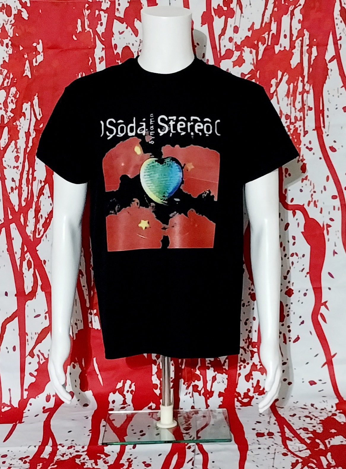T-shirt Soda Stereo Noir Homme Tailles S à 5XL - Neuf Avec étiquettes, Coton épais, Fabriqué Aux USA