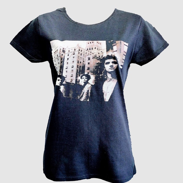 Soda Stereo ,La Ciudad De La Furia ,Black T-shirt For Women ,Front And Back (DTP)