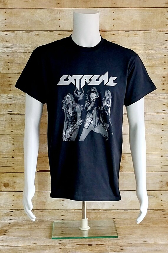 Extreme Rock Band, From the 80's 90's , Black T-shirt for Men (DTP