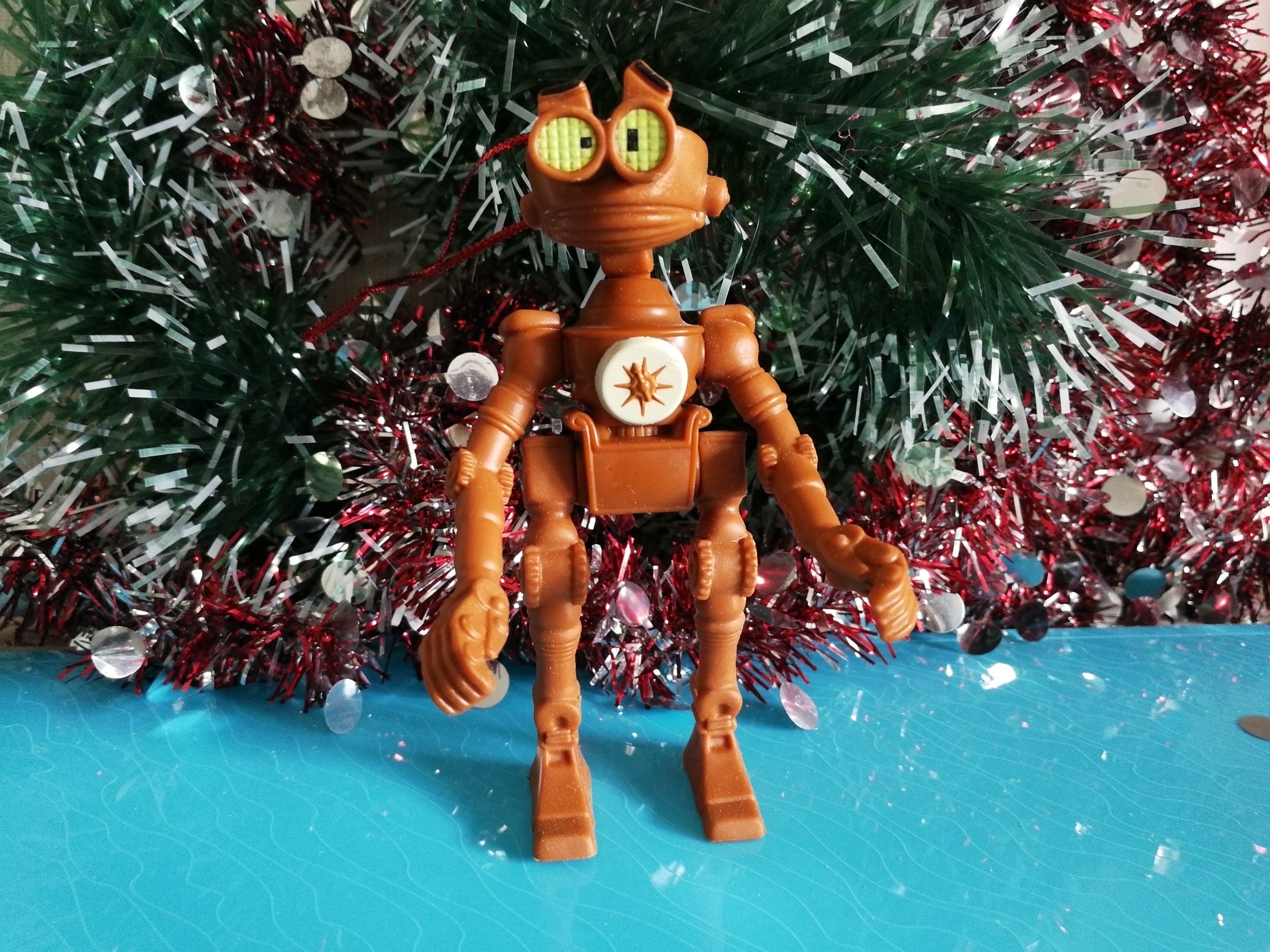 Ben Robot Treasure Christmas Ornament Repurposed Toy Etsy
