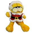 Garfield the Cat Plush Toy as Santa Claus