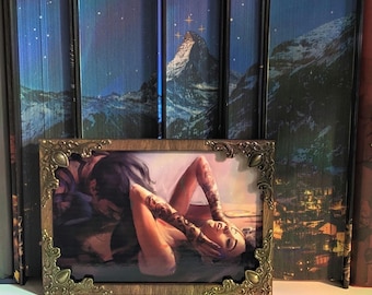 Chapter 55 Licensed ACOTAR Illustrated Bookshelf Sign Rhysand and Feyre
