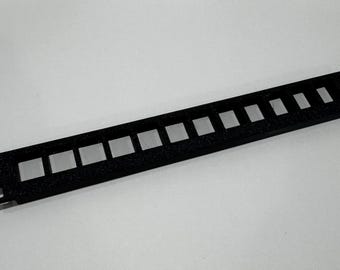 10" Network rack plate for keystone jacks