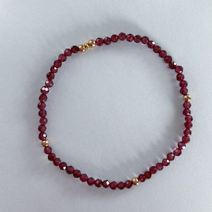 Filigree rhodolite bracelet image 1