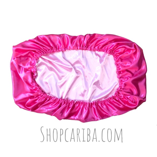 Reversible Satin bonnet pillowcase , you choose colors and size ,Pillow Case Cover . Travel pillowcase