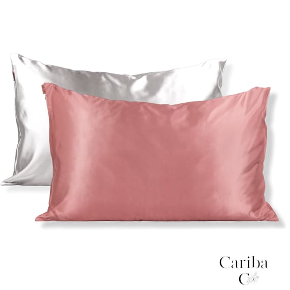 LinenPlus Collection Satin Pillowcase Set - 2 Pieces, King/Queen Size, 500 Thread Count 11 thumbnail image